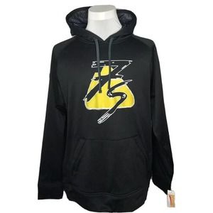 NEW Mens Pennant Sevens 7s Black Yellow Hoodie Mountain Dew Graphic Size XL